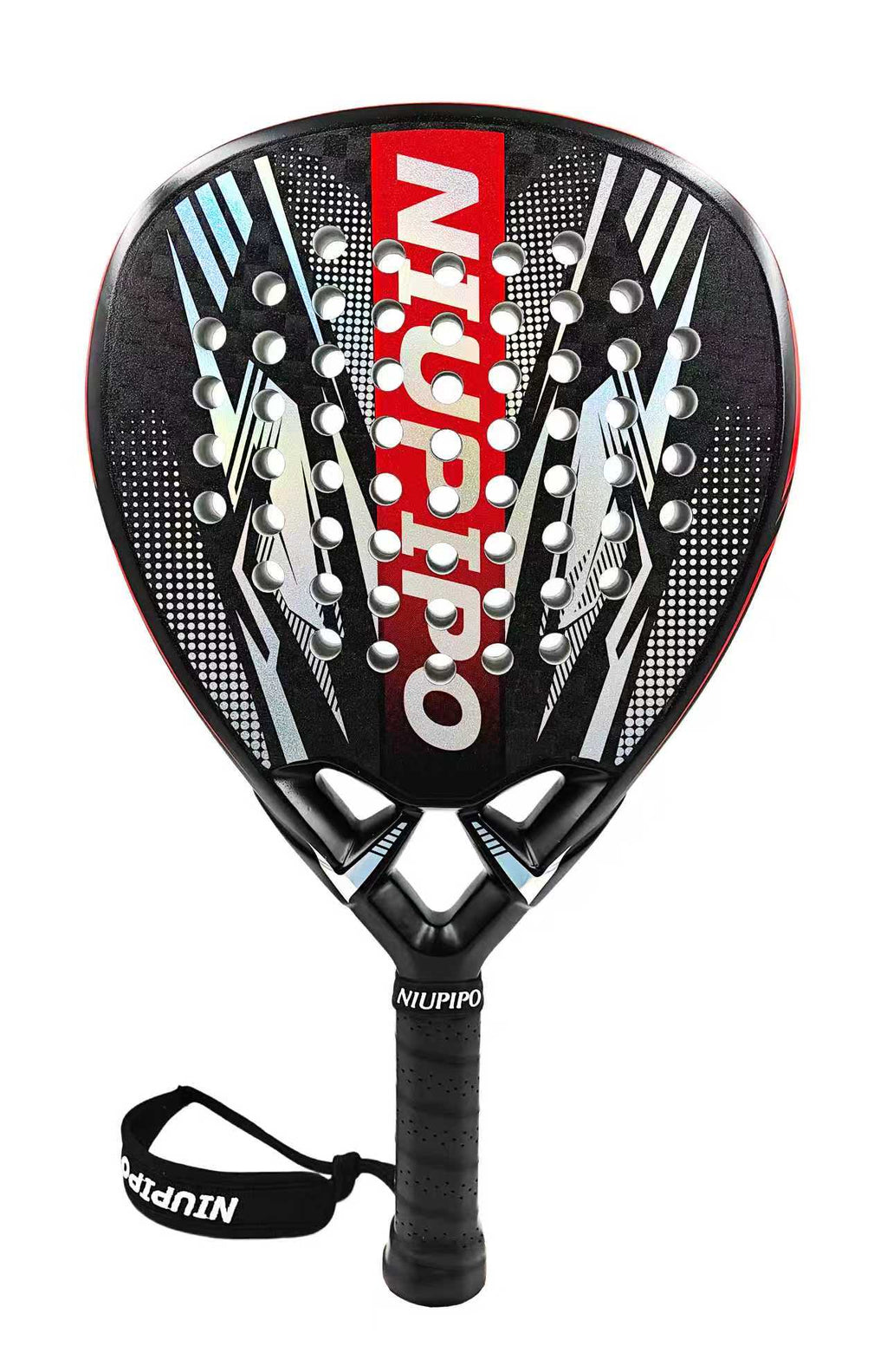 OEM PADEL / Nupipo padel racket 18K carbon fiber diamond shape /Customized padel for new brand Premum padel  3K/12K/18K Padel Rackets