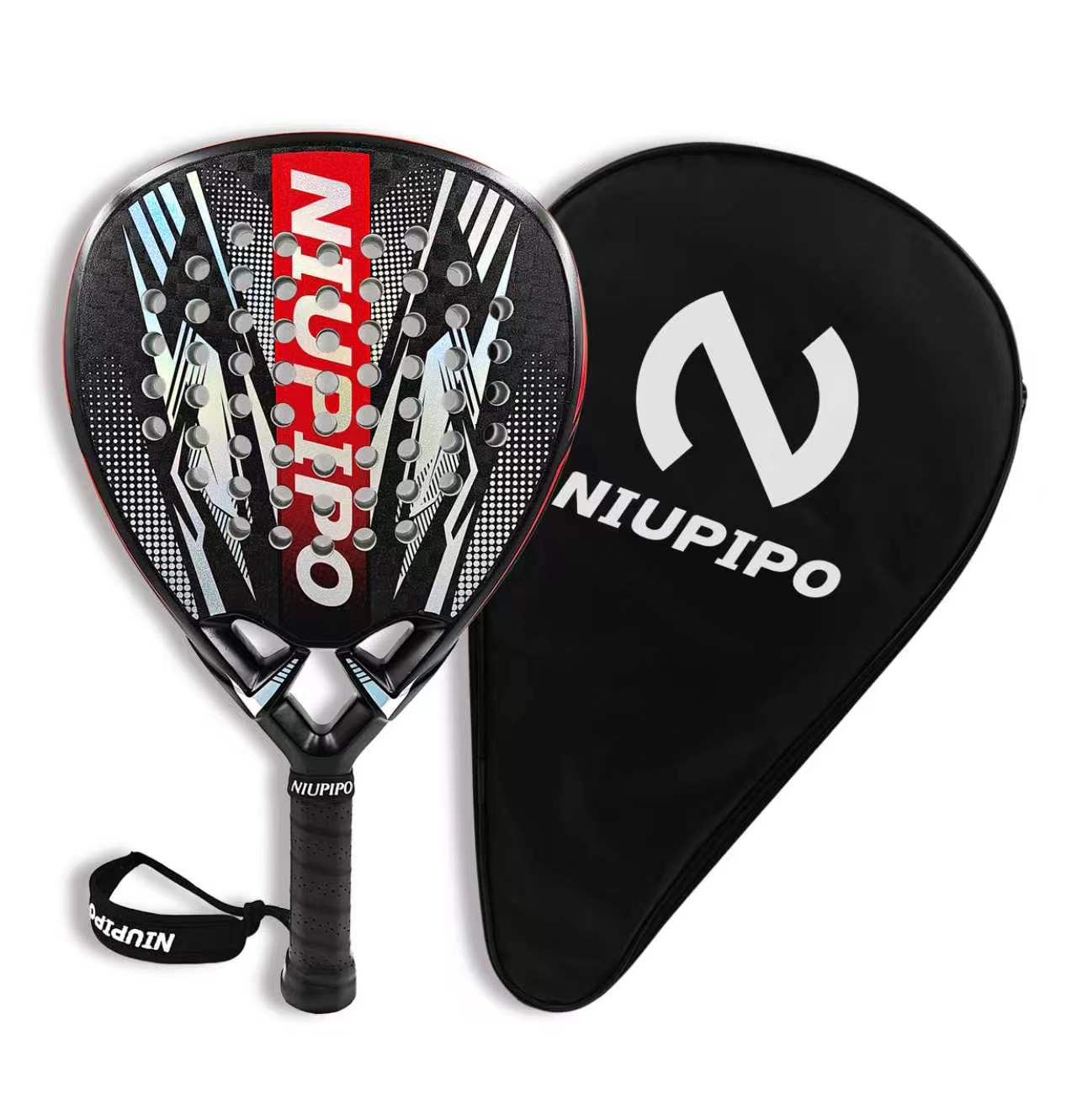 OEM PADEL / Nupipo padel racket 18K carbon fiber diamond shape /Customized padel for new brand Premum padel  3K/12K/18K Padel Rackets
