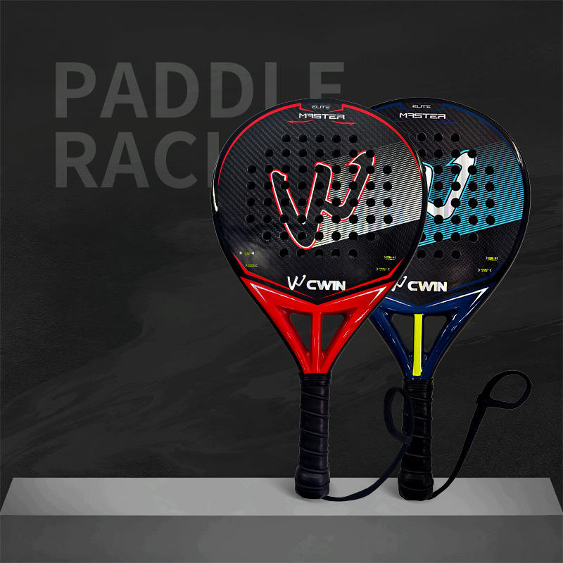 Camewin 3k Carbon Fiber Padel Racket Tennis Carbon Fiber Soft EVA Face Tennis Paddle Racquet Racket with Padle Bag Cover