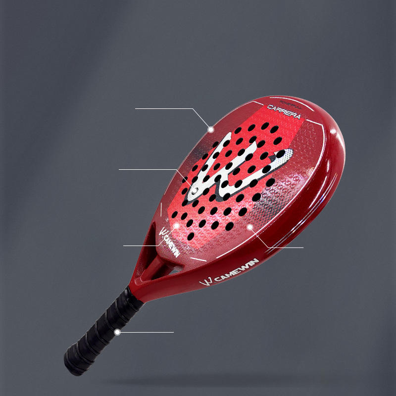 New style 5022 Camewin Brand 100% Carbon Fiber EVA Elastic Memory Foam Core Tennis Racket Carbon Fiber Padel Racket