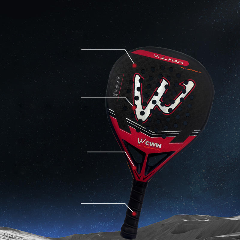 New style 5022 Camewin Brand 12K Carbon Fiber  3D Visual EVA Elastic Memory Foam Core Tennis Racket Carbon Fiber Padel Racket