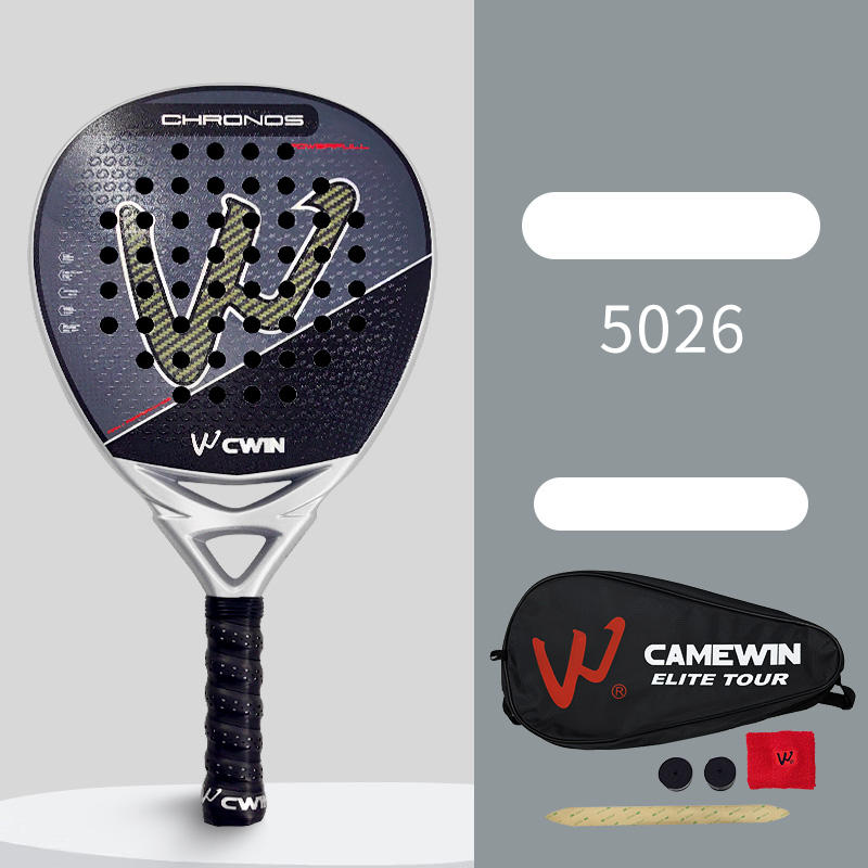 Camewin 5026 EVA Elastic Memory Foam Core Tennis Racket Carbon Fiber Padel Racket Set
