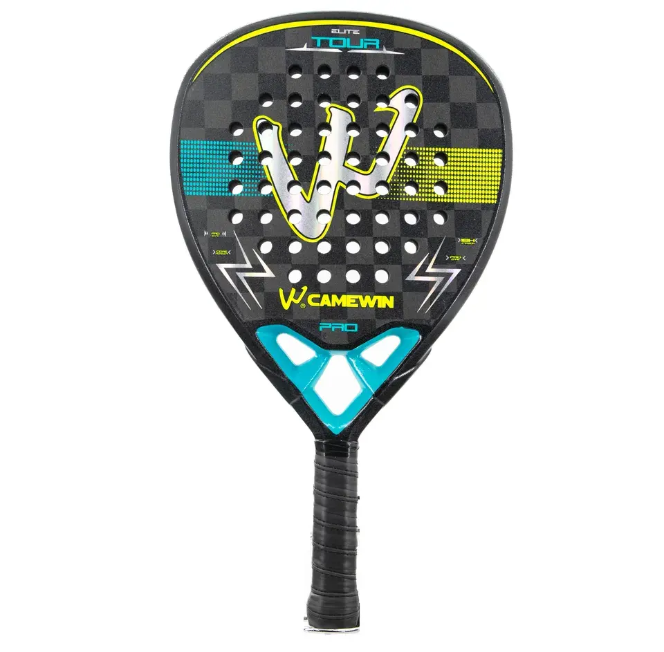 Camewin 18k Carbon Teardrop Carbon Paddle Eva Foam Padel Tennis Racket