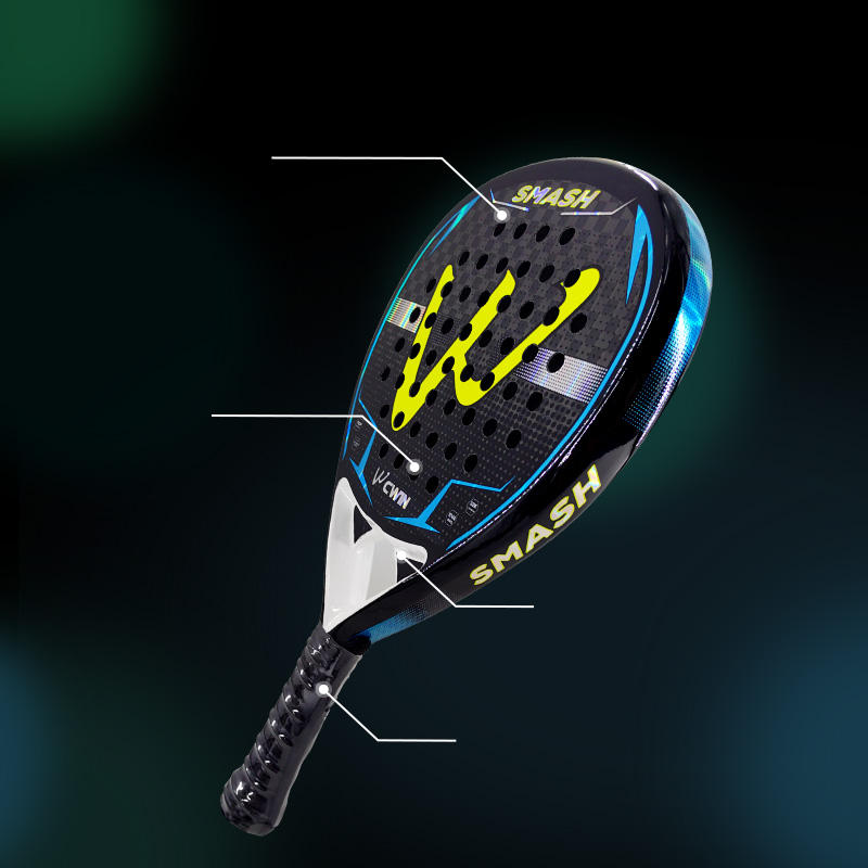 CAMEWIN 12K carbon fiber Padel racket t EVA elastic memory foam core Lightweight tennis racket Carbon fiber padel racket