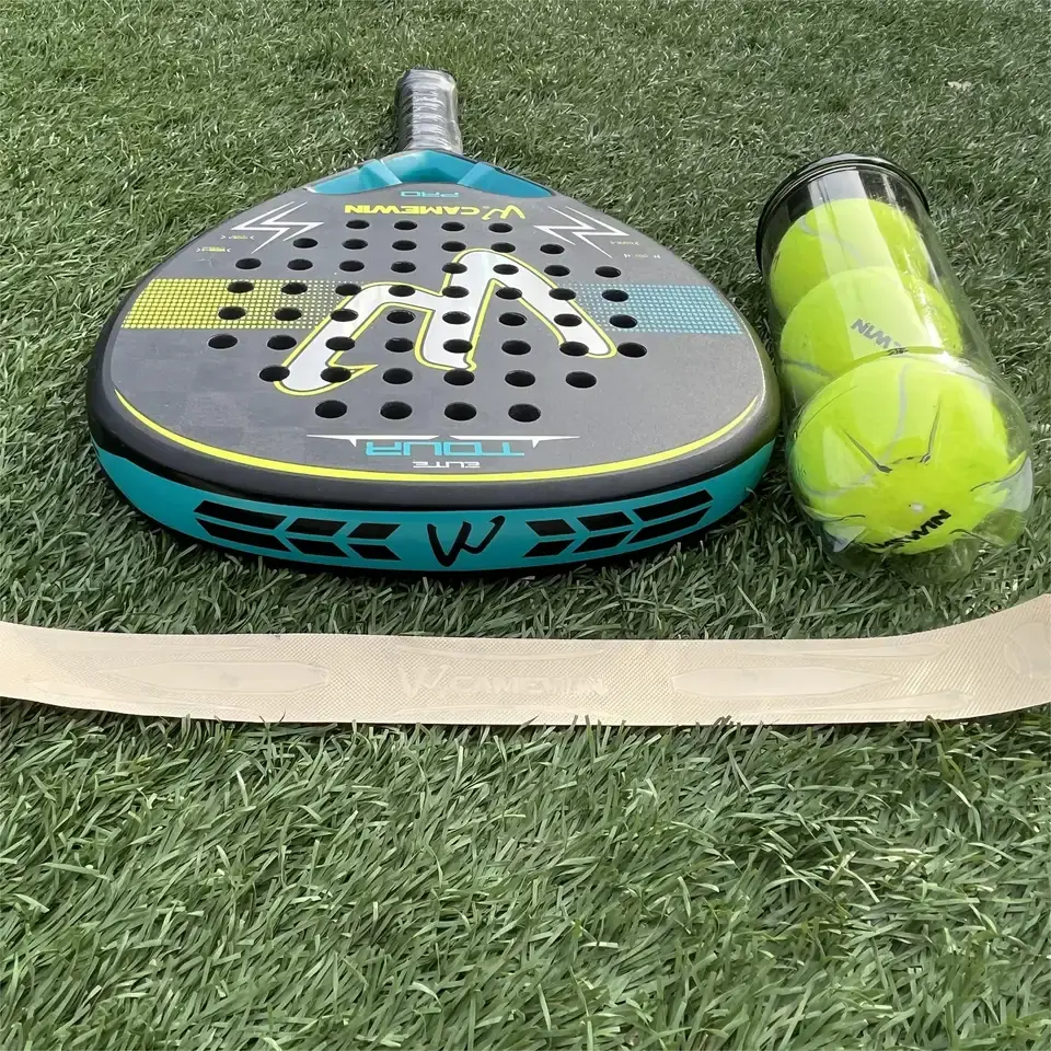 Camewin 18k Carbon Teardrop Carbon Paddle Eva Foam Padel Tennis Racket