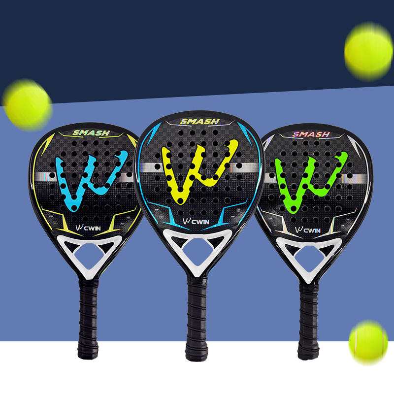 CAMEWIN 12K carbon fiber Padel racket t EVA elastic memory foam core Lightweight tennis racket Carbon fiber padel racket