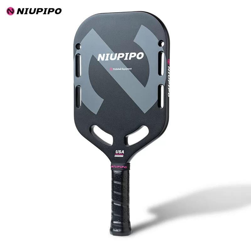 2026 Best Sell Popular NIUPIPO T700 Carbon Fiber Pickleball Paddle Thermoformed Uni-body Polymer Honeycomb Core 20MM Aero-dynamic Design