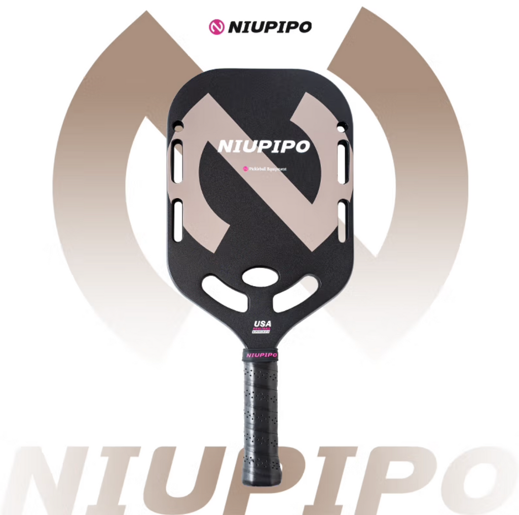 2026 Best Sell Popular NIUPIPO T700 Carbon Fiber Pickleball Paddle Thermoformed Uni-body Polymer Honeycomb Core 20MM Aero-dynamic Design
