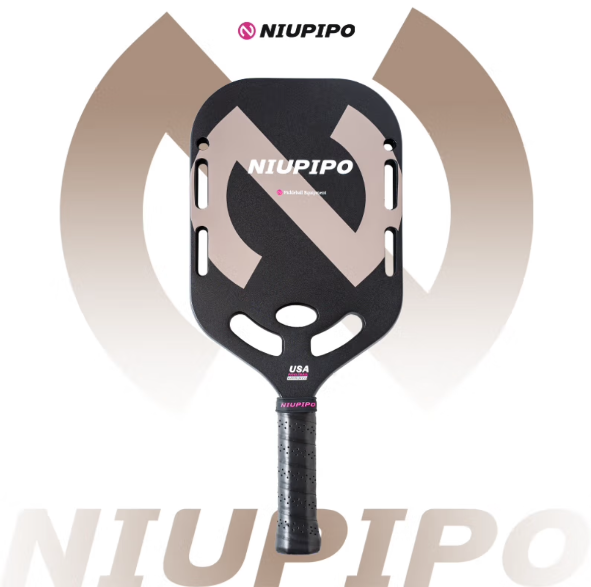 2026 Best Sell Popular NIUPIPO T700 Carbon Fiber Pickleball Paddle Thermoformed Uni-body Polymer Honeycomb Core 20MM Aero-dynamic Design