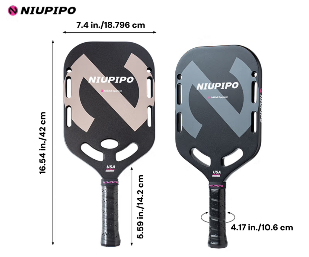 2026 Best Sell Popular NIUPIPO T700 Carbon Fiber Pickleball Paddle Thermoformed Uni-body Polymer Honeycomb Core 20MM Aero-dynamic Design
