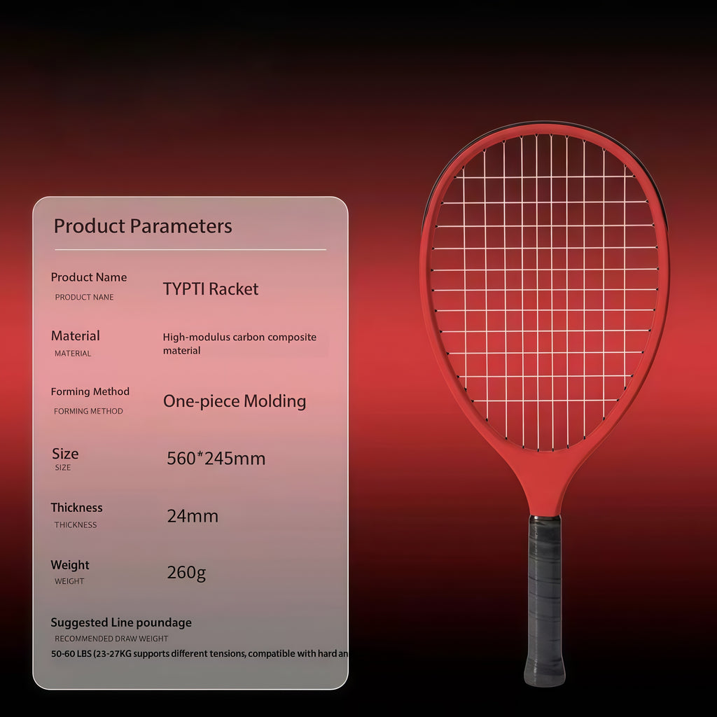 2026 HOT SPORTS Top Quality Design Professional Custom OEM Carbon Fiber Typti Tennis Racket Manufacturer