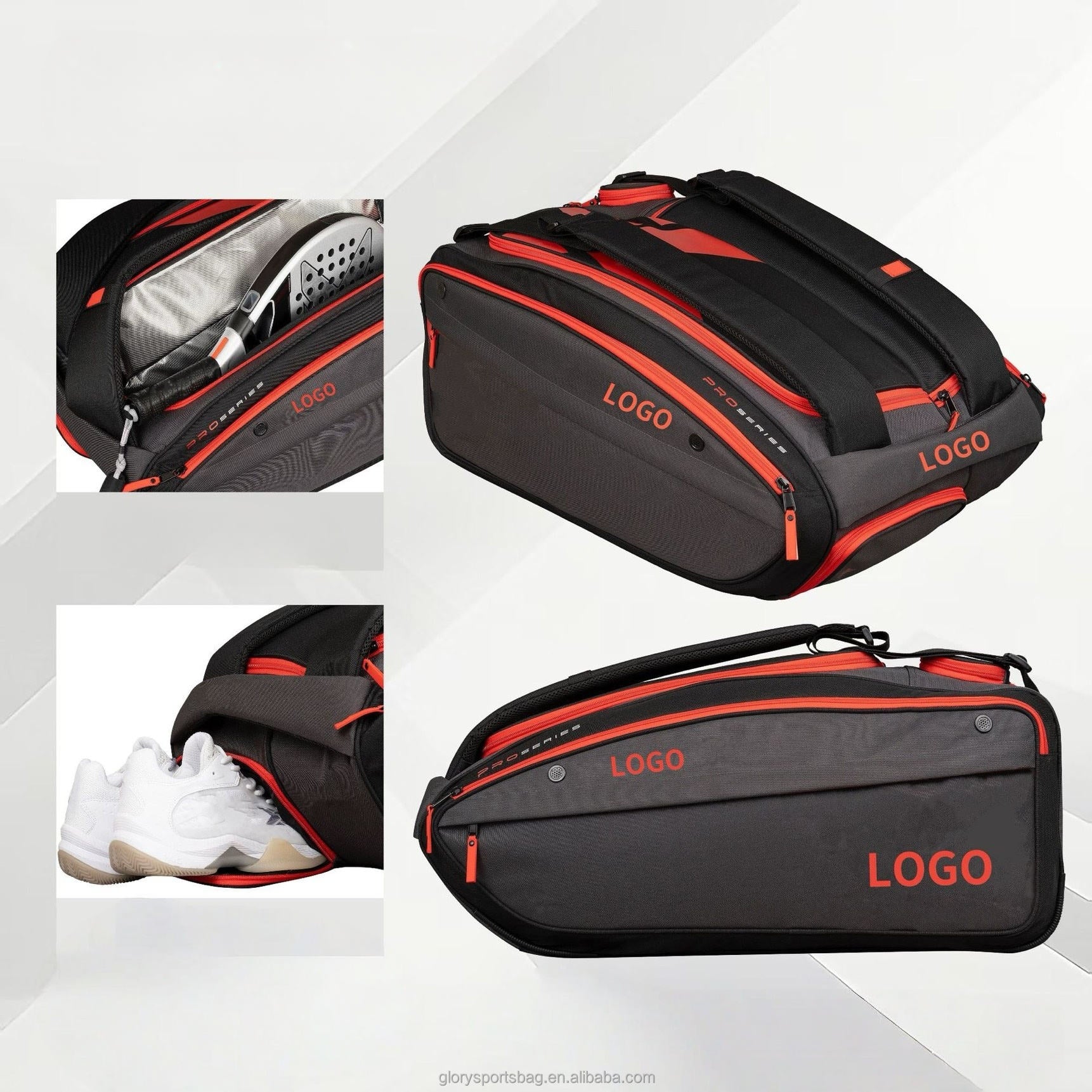Padel Racket Bag Padel Sports Bag, Protective Paddle Cover with Zipper for Training Travel, OEM padel bag /Original bag Factory