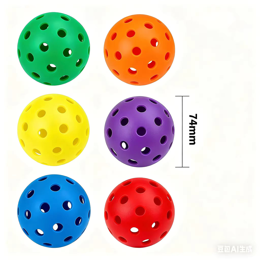 Pickleball Balls X40 Rotational Molding 40 Holes PE Durable PE USAPA Pickleball for Entertainment Racing