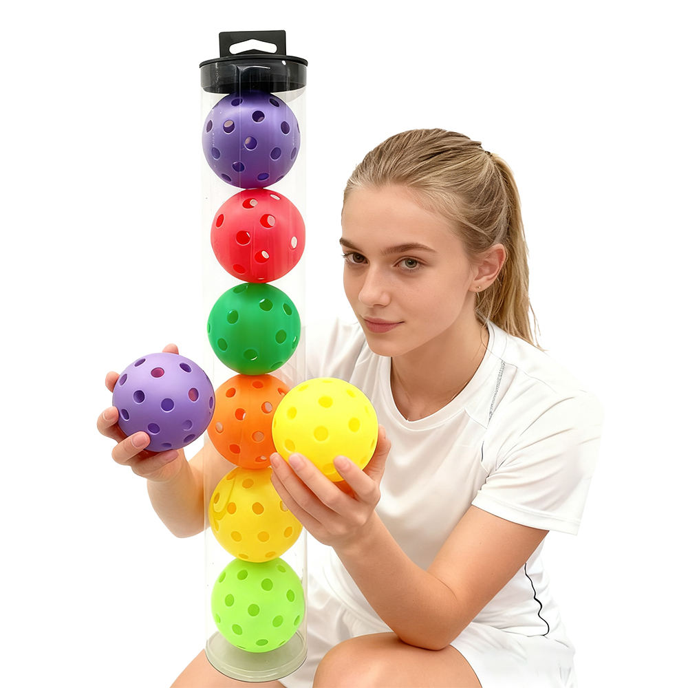 Pickleball Balls X40 Rotational Molding 40 Holes PE Durable PE USAPA Pickleball for Entertainment Racing