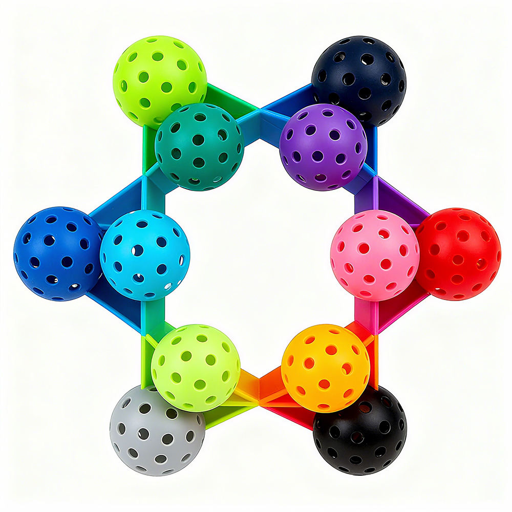 Pickleball Balls X40 Rotational Molding 40 Holes PE Durable PE USAPA Pickleball for Entertainment Racing
